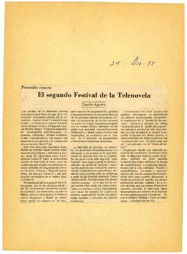 
El segundo Festival de la Telenovela.


