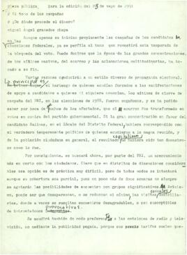 
El tono de las campañas. ¿De dónde procede el dinero?.


