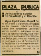 
Activa política exterior el presidente y el canciller.


