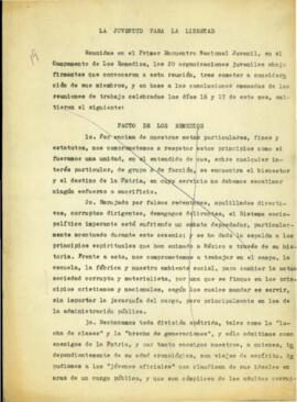 
La juventud para la libertad.


