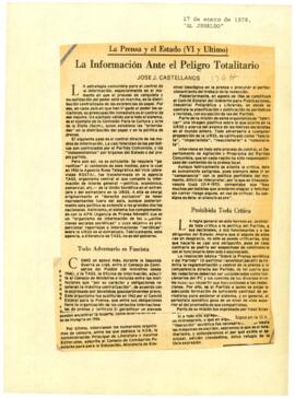 
La Prensa y el Estado.
La información ante el peligro totalitario.


