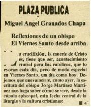 
Reflexiones de un obispo. El Viernes Santo desde arriba.


