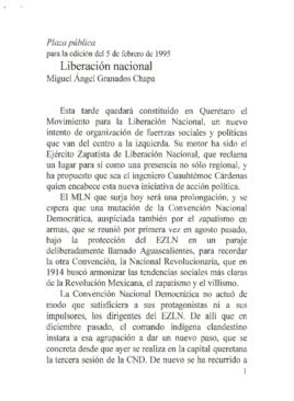 
Liberación nacional.


