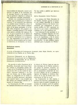 
Aniversario de la constitución de 1917.


