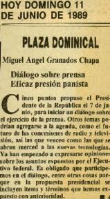 
Diálogo sobre prensa. Eficaz presión panista.


