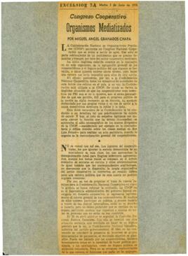 
Congreso Cooperativo. Organismos mediatizados.


