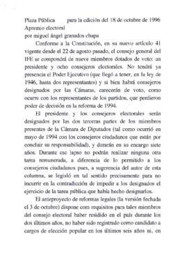 
Apremio electoral.


