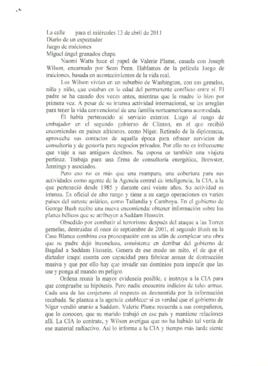 
Juego de traiciones.


