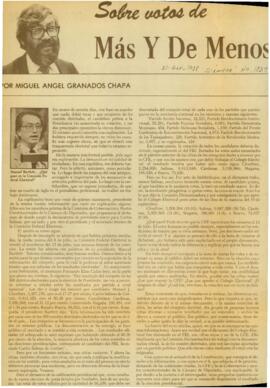 
Sobre votos de más y de menos.


