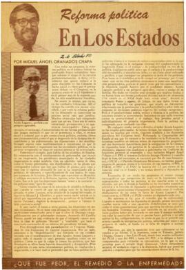 
Reforma política en los estados.


