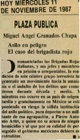 
Asilo en peligro, el caso del brigadista rojo.


