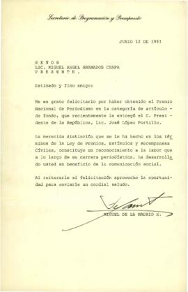 
Estimado y fino amigo.


