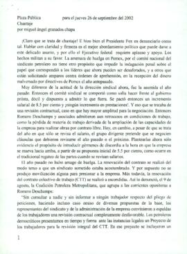 
Chantaje.


