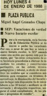 
SEP : Vacaciones de verdad. Nuevo horario escolar.


