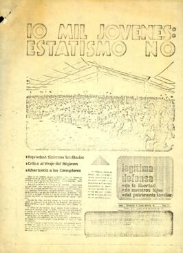 
10 mil jovenes : Estimo no.


