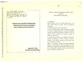
Posición de la industria de detergentes, jabones de tocador y lavanderia ante el TLC.


