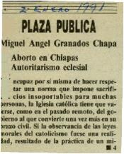 
Aborto en Chiapas, autoritarismo eclesial.


