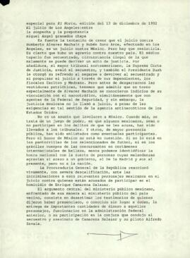 
El juicio de Los Ángeles : entre la sospecha y la prepotencia.


