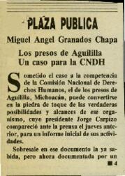 
Los presos de Aguililla. Un caso para la CNDH.


