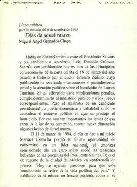 
Días de aquel marzo.


