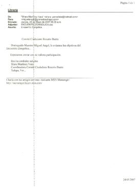 
Comité Ciudadano Rosario Ibarra.


