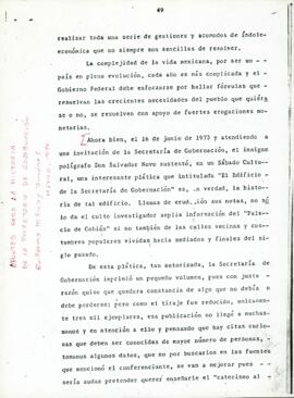
Apuntes de la Historia de la Secrecatira de Gobernación.


