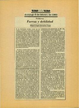 
Gobierno Fuerza y debilidad.


