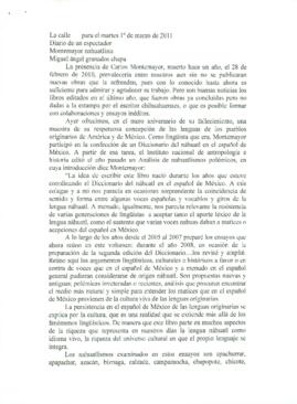 
Montemayor nahuatlista.


