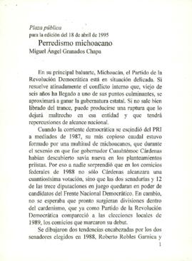 
Perredismo michoacano.


