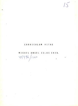 
Currículum vitae.


