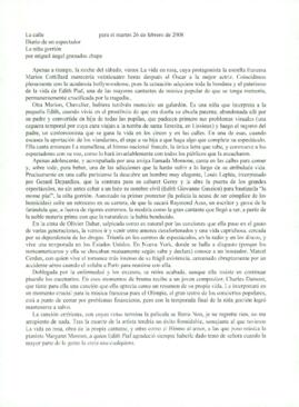 
La niña gorrión.


