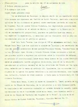 
Tribuna pública panista. Un ejemplo que cunda.



