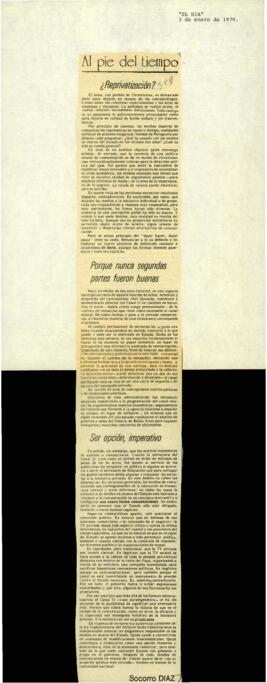 
¿Reprivatización?.


