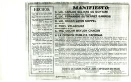 
Manifiesto.


