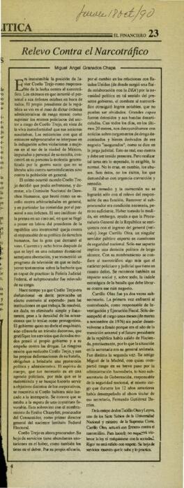
Relevo Contra El Narcotráfico.


