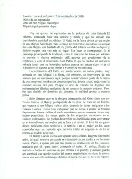 
Grito en San Miguel Narcángel.


