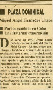 
Por los cambios en Cuba. Una fraternal exhortación.


