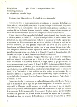 
Contra la guerra sucia.


