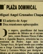 
El acierto de Aspe. Dos reuniones episcopales.


