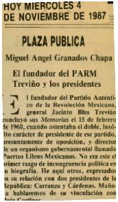 
El fundador del PARM. Treviño y los presidentes.



