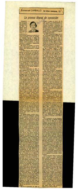 
La prensa liberal de oposición.



