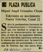 
Televisión en movimiento. Nueva Televisa, Canal 22.


