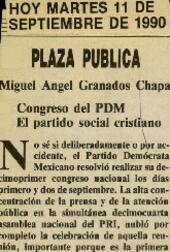 
Congreso del PDM. El partido social cristiano.


