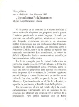 
¿Inconformes? : delincuentes.


