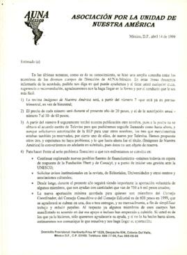 
Asociación por la Unidad de Nuestra América-México.


