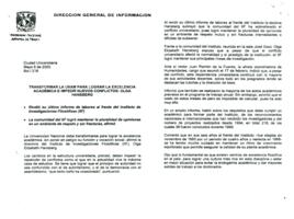 
Transformar la UNAM para lograr la excelencia académica e impedir nuevos conflictos : Olga Hansberg.



