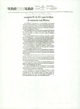 
Comprar IC de EU para facilitar el comercio con México.


