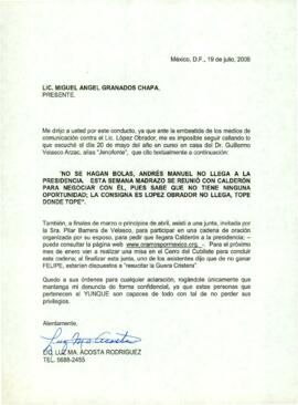 
Lic. Miguel Ángel Granados Chapa.


