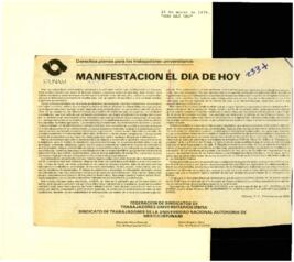 
Derechos plenos para los trabajadores universitarios : Manifestación del día de hoy.


