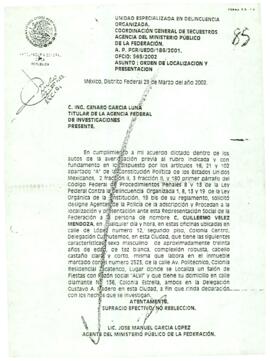 
Orden de localización y presentación.



